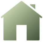 Simple house silhouette graphic