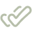 Simple checkmark icon with black backdrop