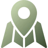 GPS navigation symbol on black background